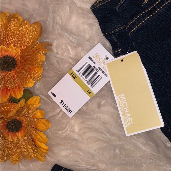 Michael Kors Izzy Skinny Jeans Overdyed Indigo 14 - Picture 5 of 8